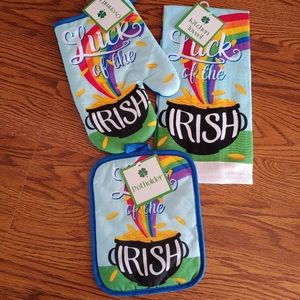 Luck Of The Irish Towel, Oven Mitt & Pot Holder